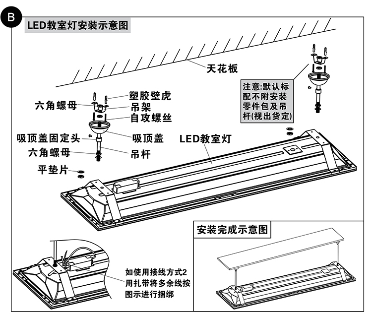 學校教室（shì）照明燈（dēng）具最新標準教（jiāo）室燈光照明標準改造（zào）安裝（zhuāng）說明