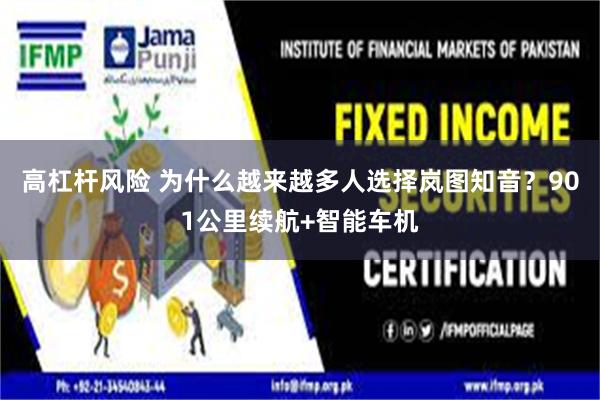 高杠杆风险 为什么越来越多人选择岚图知音?901公里续航+智能车机