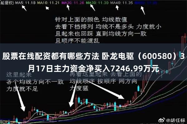 股票在线配资都有哪些方法 卧龙电驱(600580)3月17日主力资金净买入7246.99万元