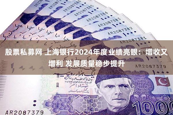股票私募网 上海银行2024年度业绩亮眼：增收又增利 发展质量稳步提升