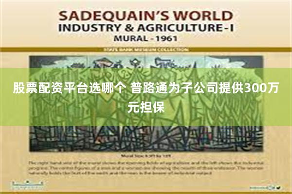 股票配资平台选哪个 普路通为子公司提供300万元担保